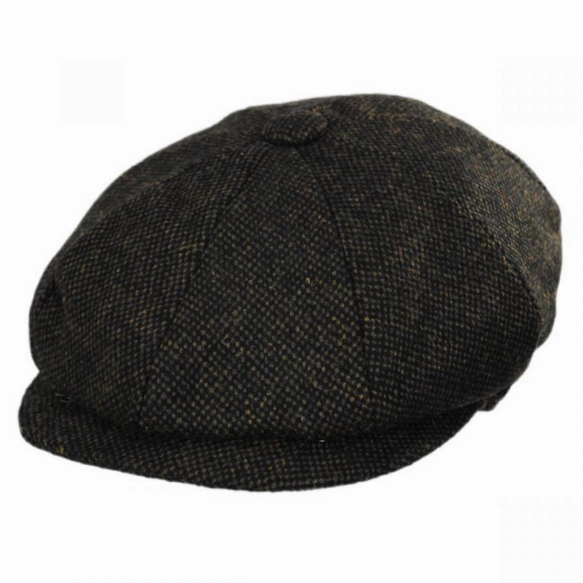 Sidecar Nailhead Wool Blend Newsboy Cap