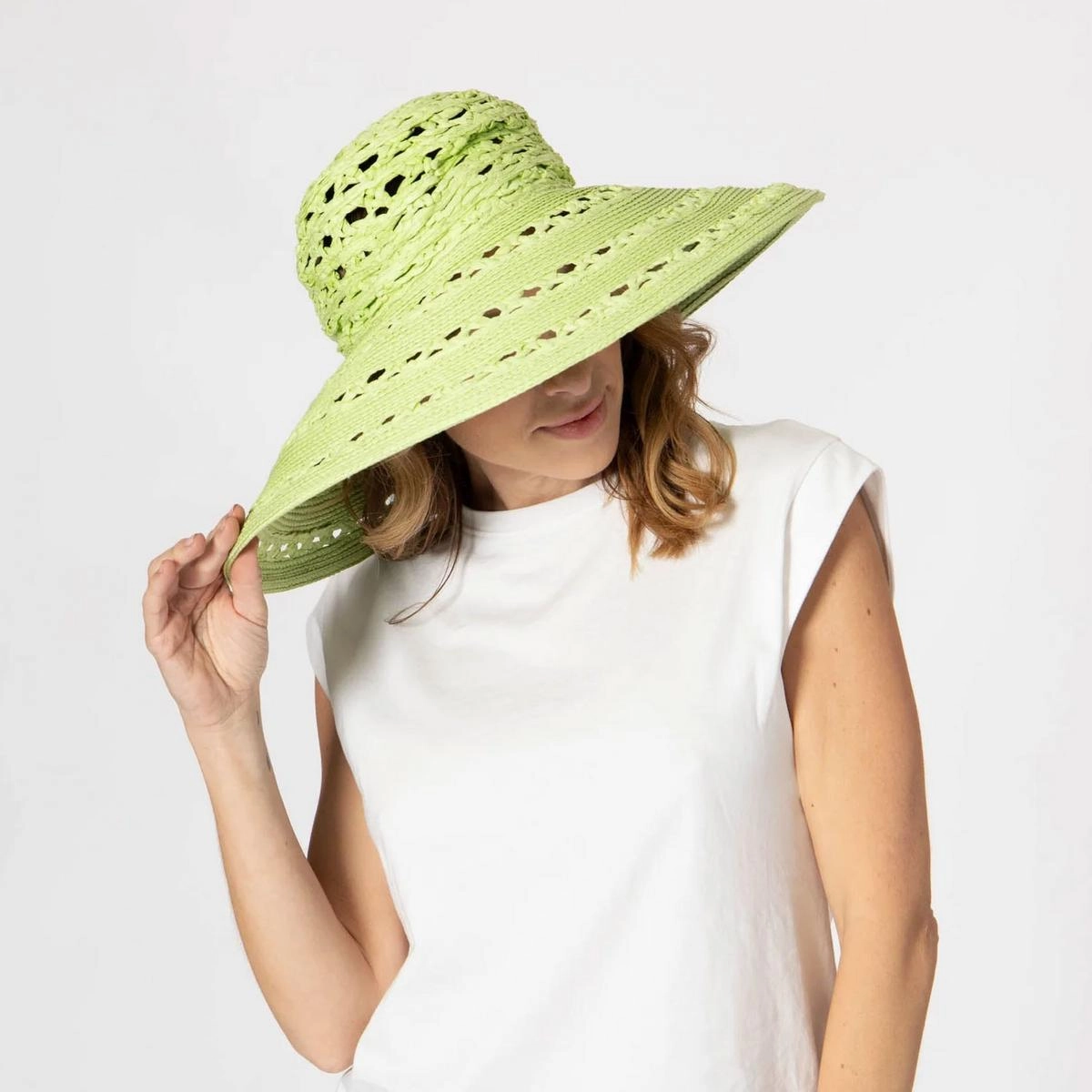 Sierra Toyo Straw Lampshade Sun Hat