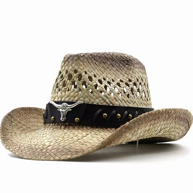 Silver Bull Straw Cowboy Hat