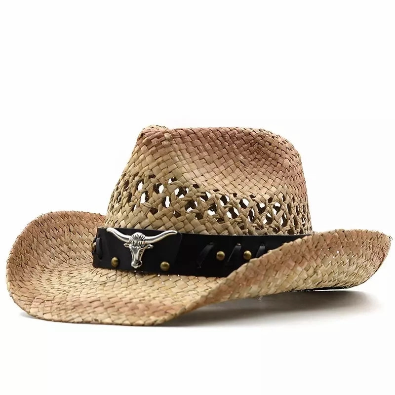 Silver Bull Straw Cowboy Hat