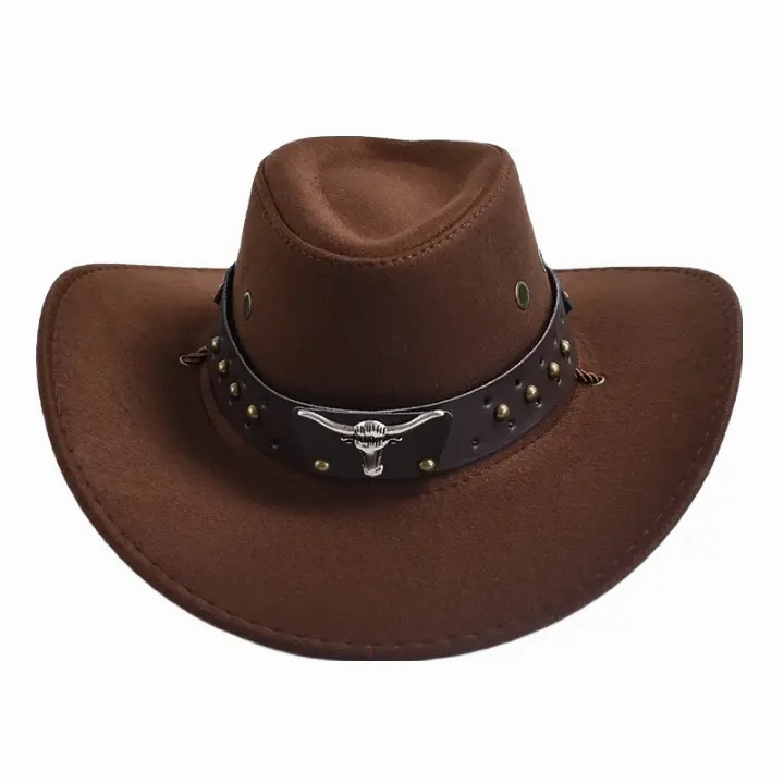 Silver Horns Suede Cowboy Hat