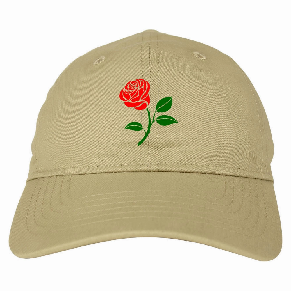 Single Red Rose Dad Hat