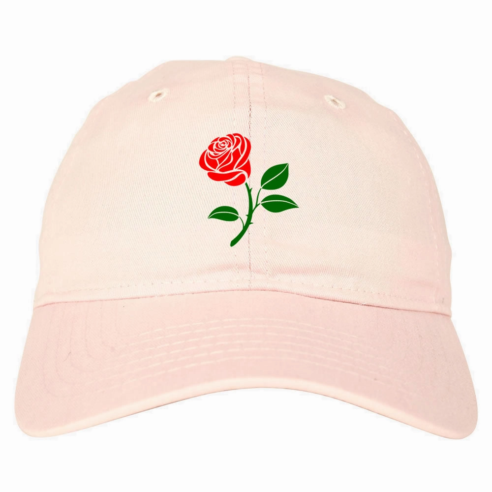 Single Red Rose Dad Hat