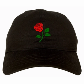 Single Red Rose Dad Hat