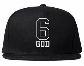 Six 6 God Snapback Hat