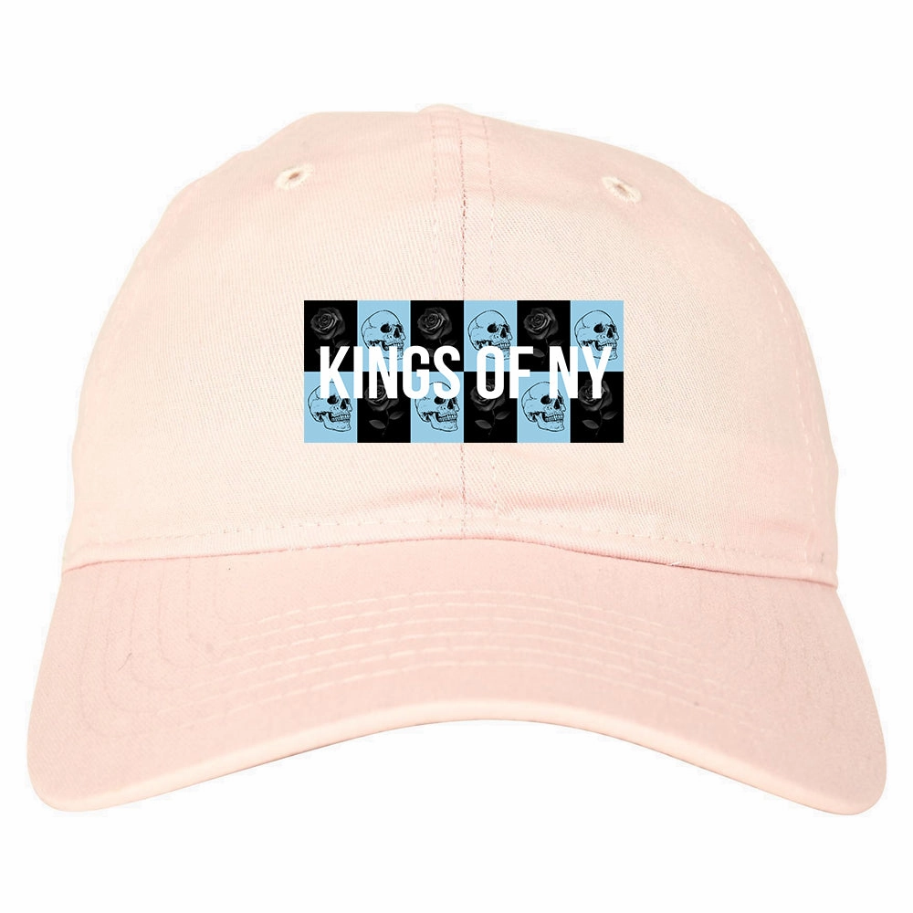 Skull And Rose Box Logo Mens Dad Hat