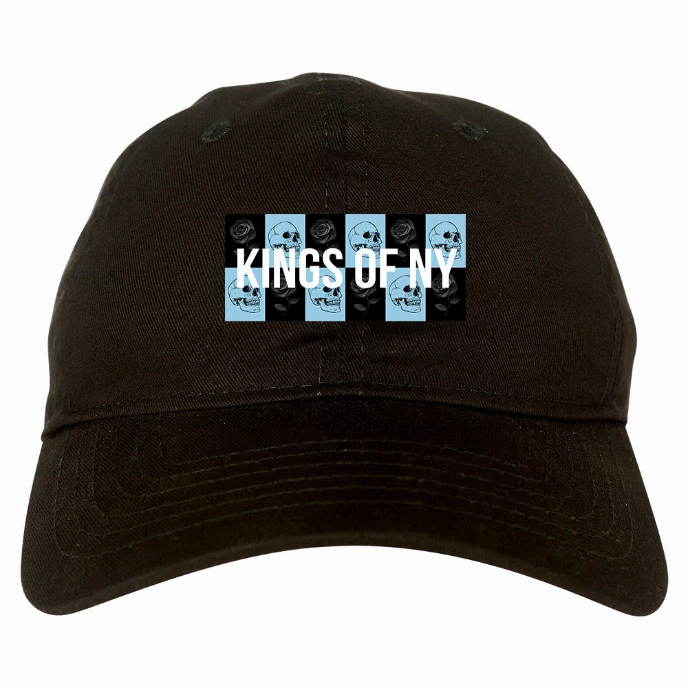 Skull And Rose Box Logo Mens Dad Hat