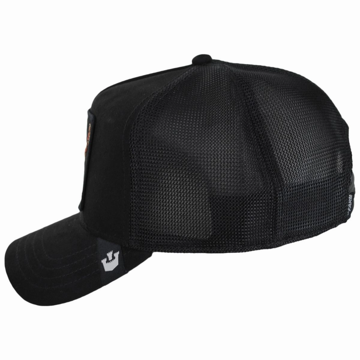 Skull Microsuede Mesh Trucker Snapback Baseball Cap