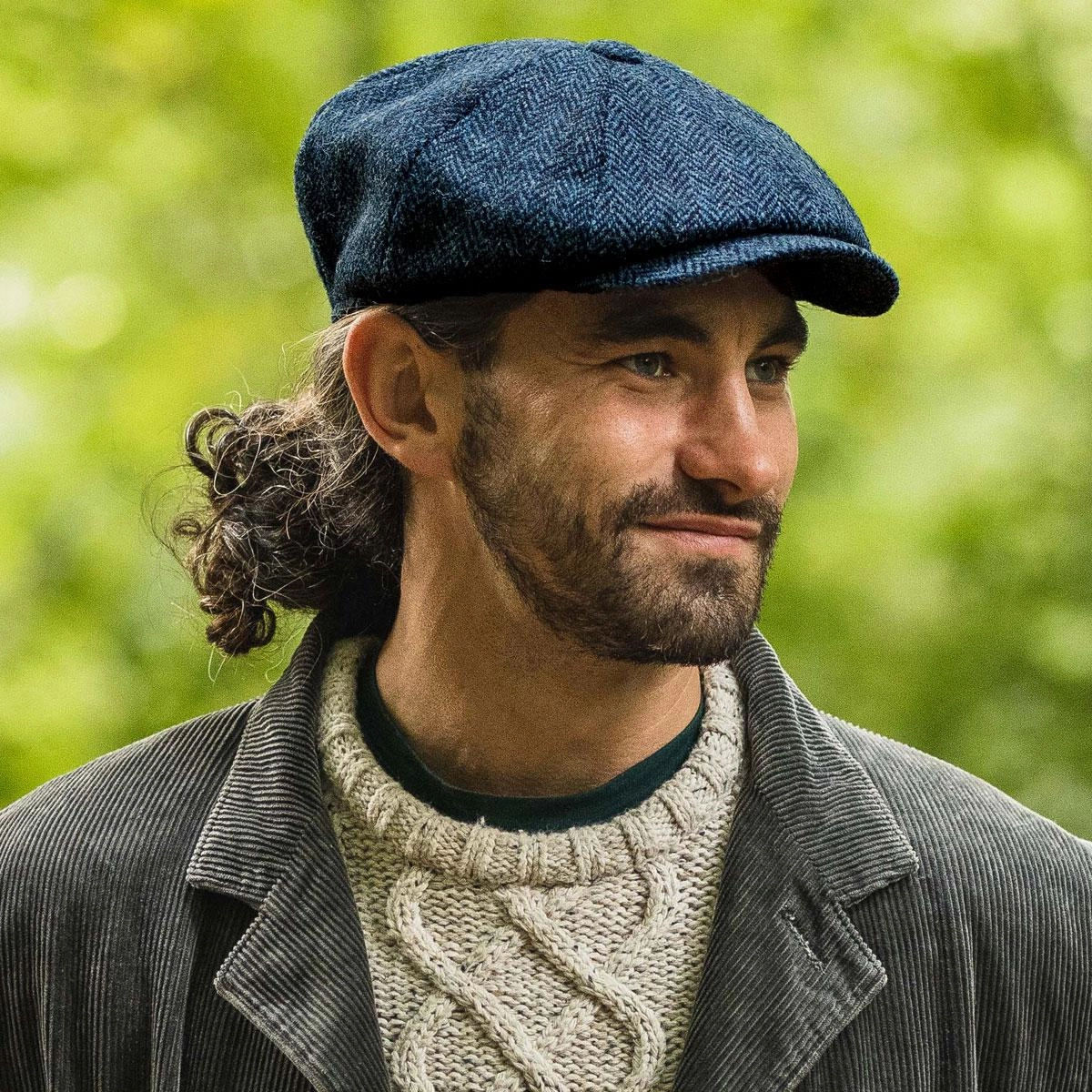Skye Harris Tweed Wool Newsboy Cap