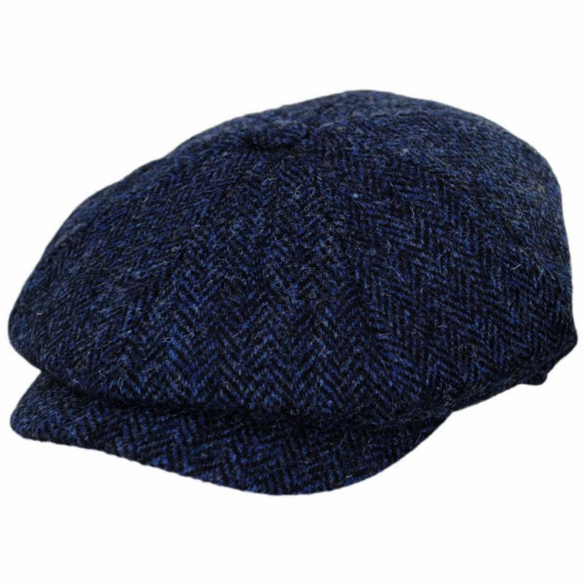 Skye Harris Tweed Wool Newsboy Cap
