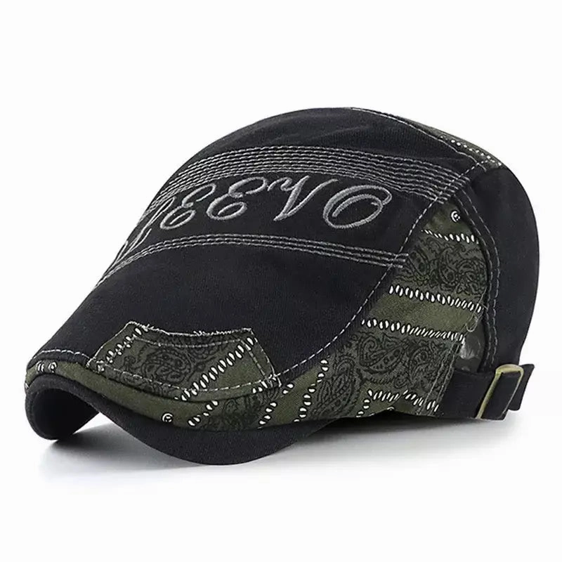 Sleevo Ethnic Patchwork Flat Cap