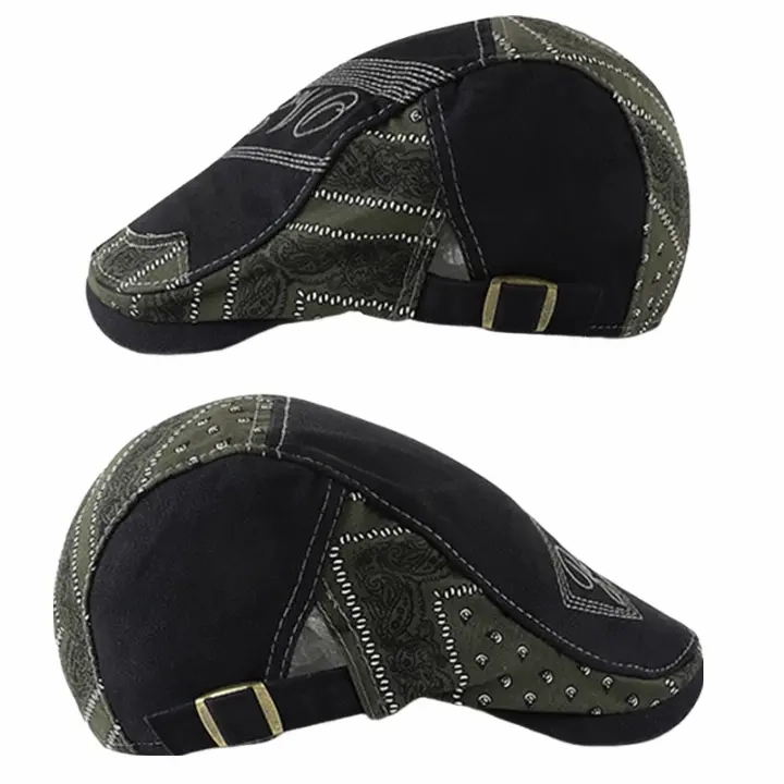 Sleevo Ethnic Patchwork Flat Cap