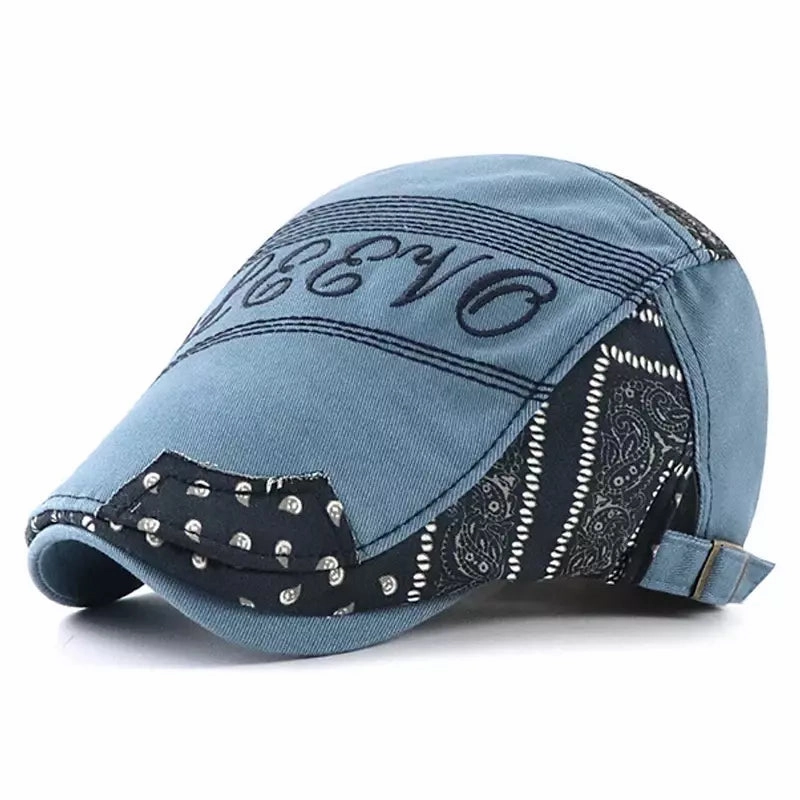 Sleevo Ethnic Patchwork Flat Cap