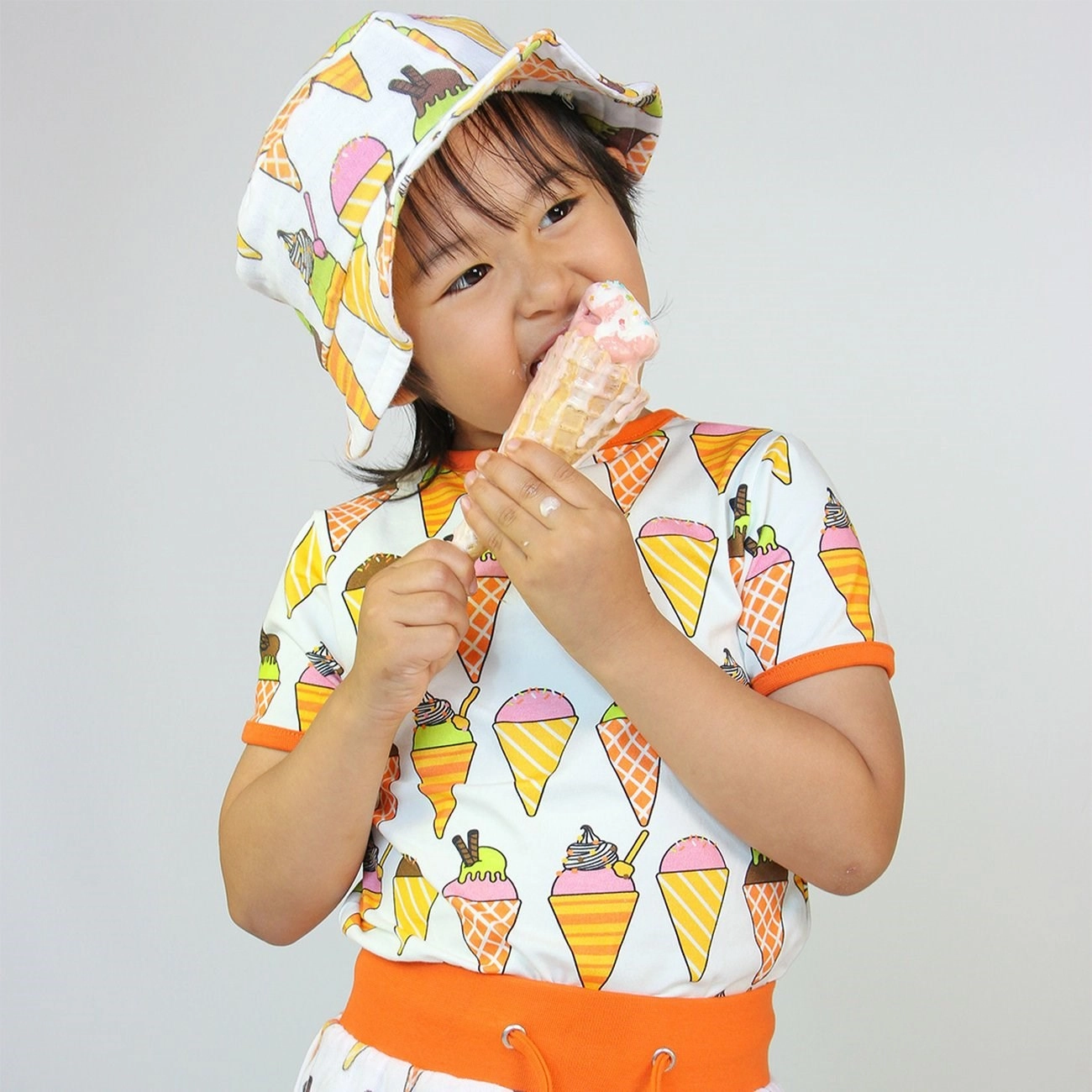 Smfolk Cream Sun Hat With Ice Cream
