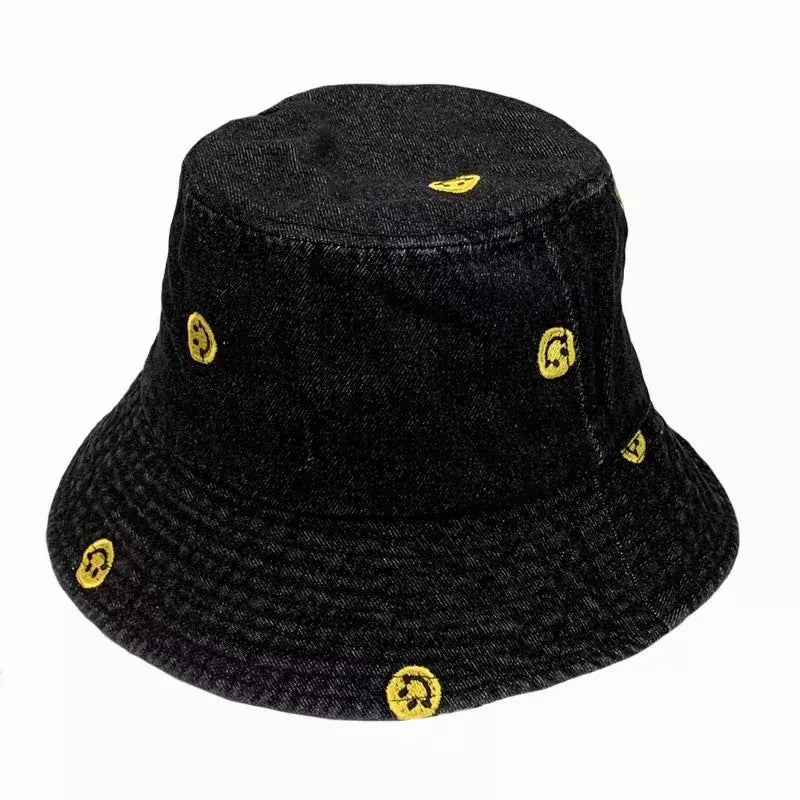 Smileys Cotton Denim Bucket Hat