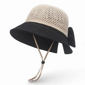 So Lus Bowknot Summer Bucket Hat
