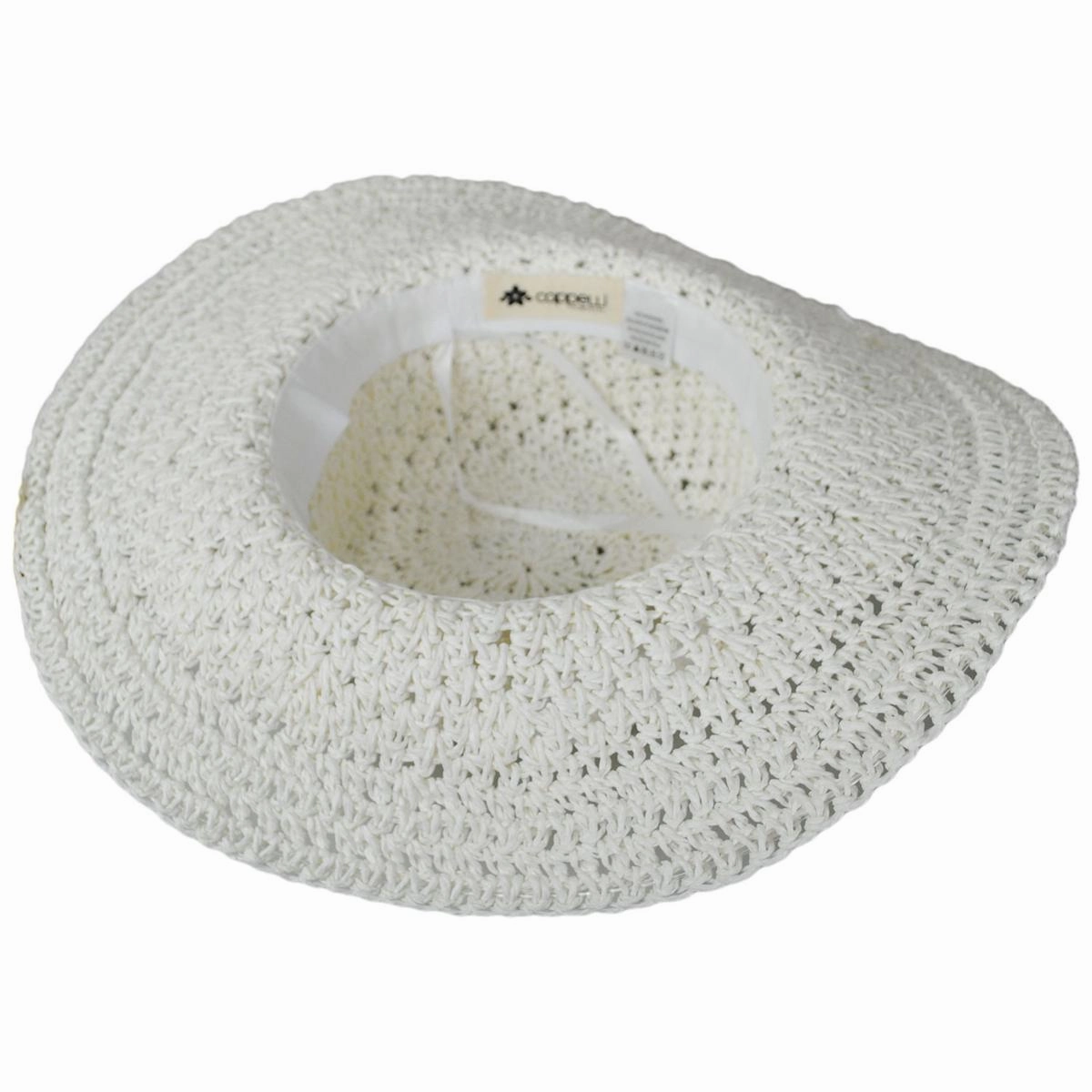 Soleil Crochet Toyo Straw Swinger Sun Hat