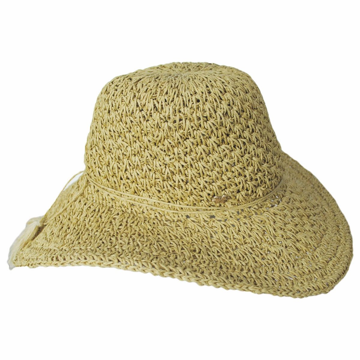 Soleil Crochet Toyo Straw Swinger Sun Hat