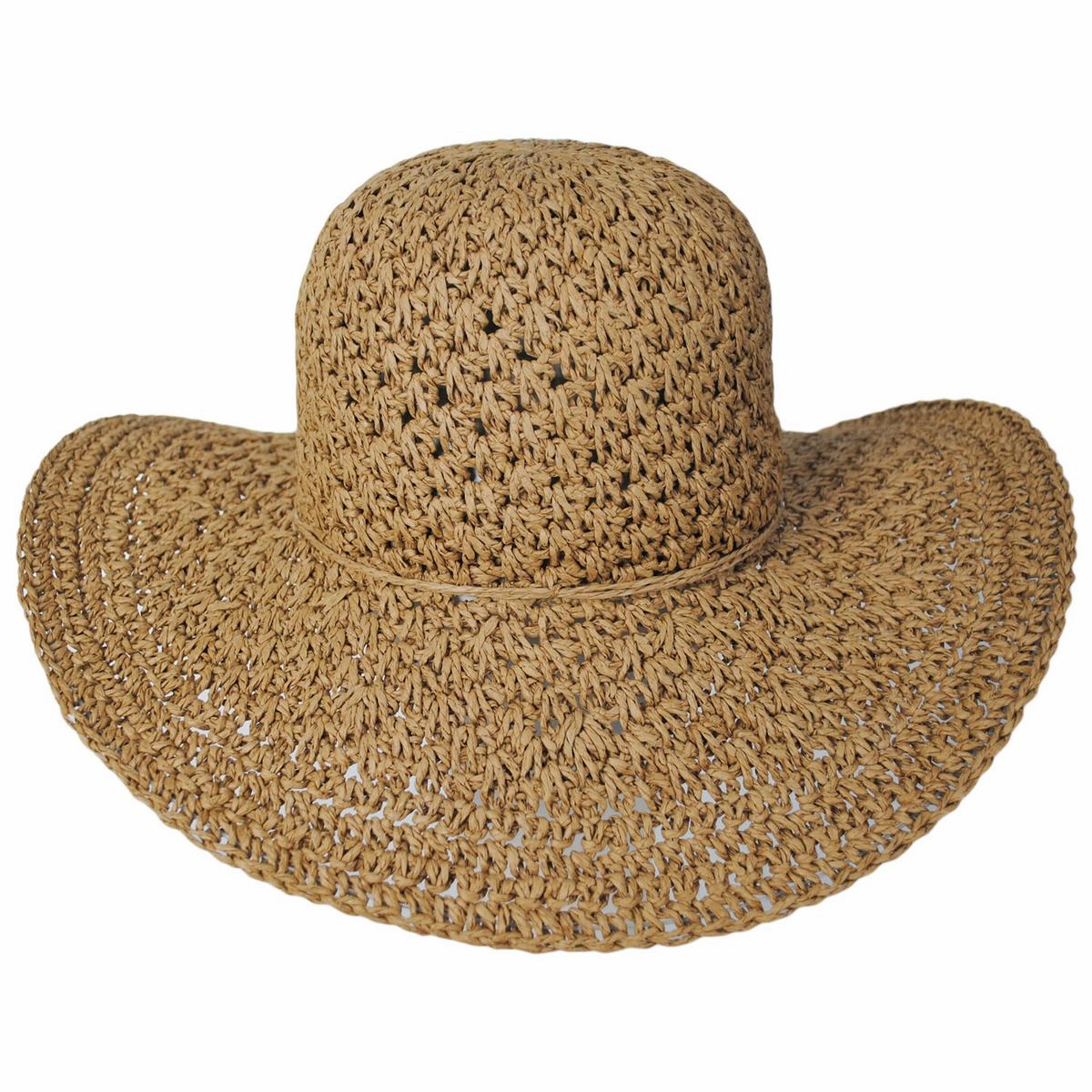 Soleil Crochet Toyo Straw Swinger Sun Hat