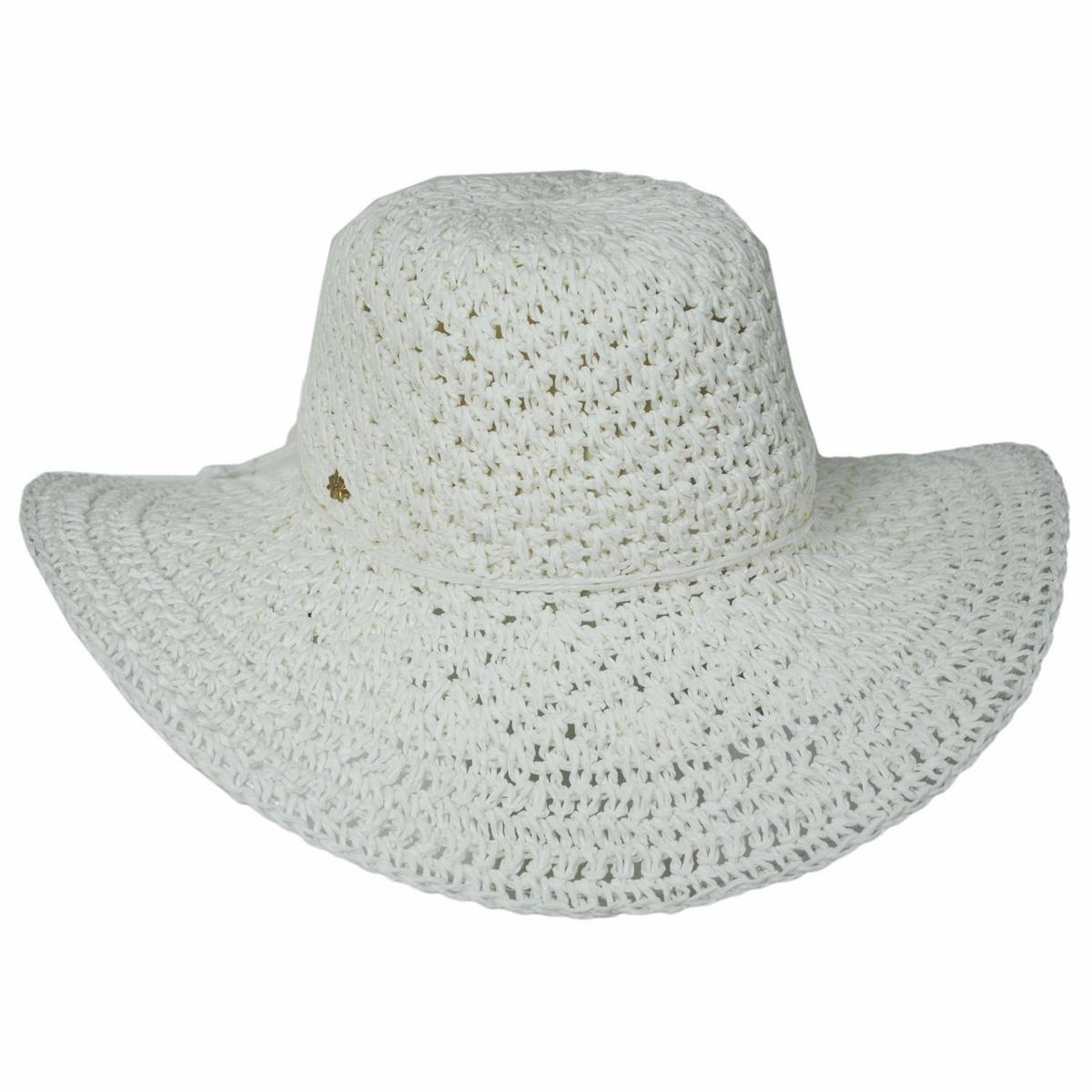 Soleil Crochet Toyo Straw Swinger Sun Hat