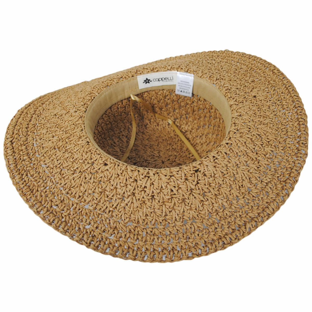 Soleil Crochet Toyo Straw Swinger Sun Hat