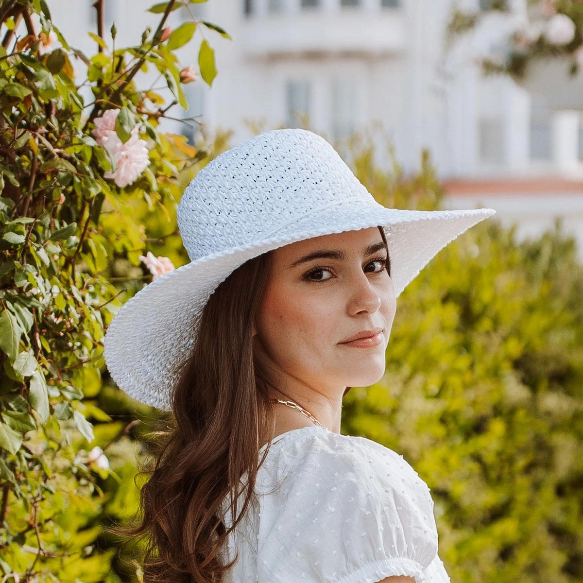 Soleil Crochet Toyo Straw Swinger Sun Hat