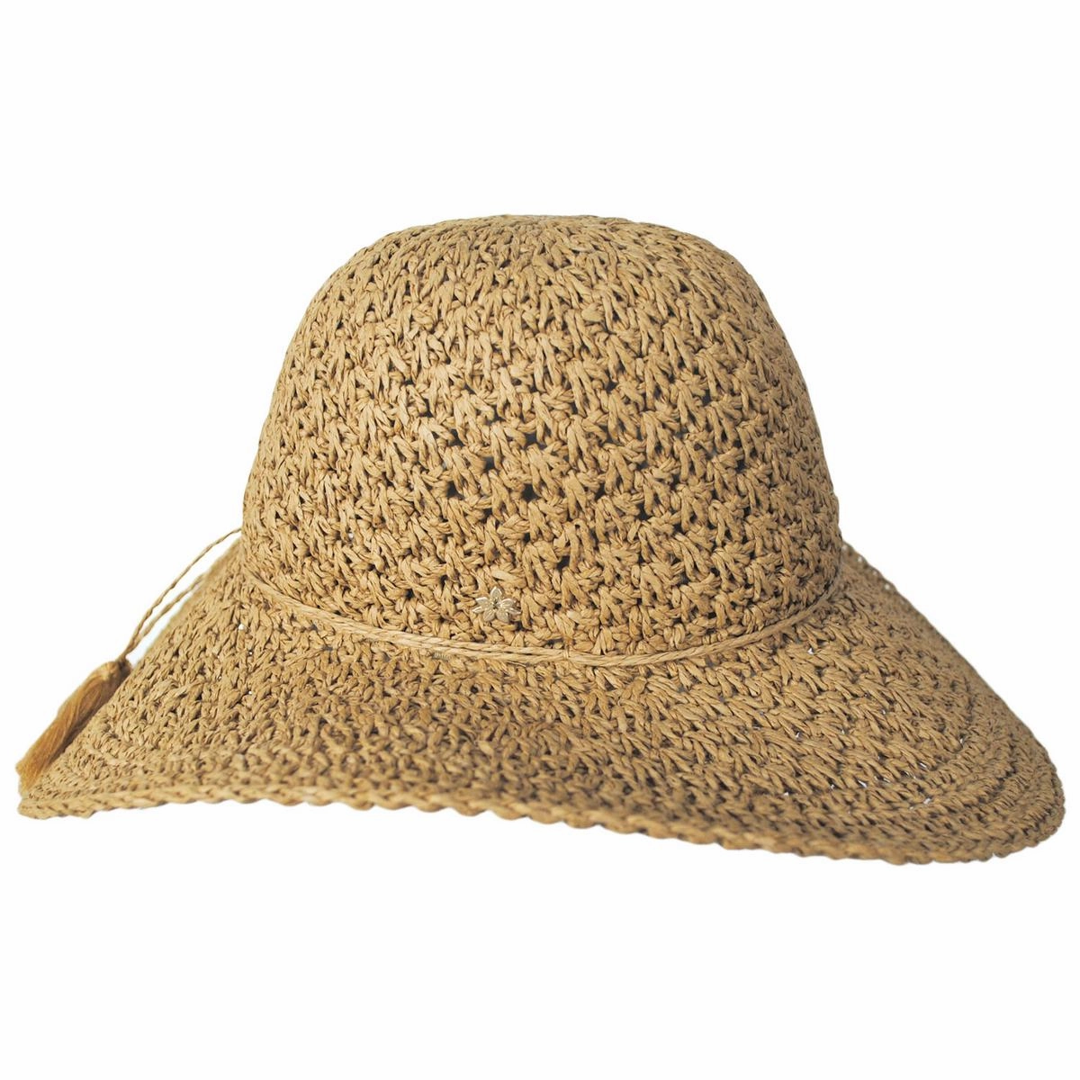 Soleil Crochet Toyo Straw Swinger Sun Hat