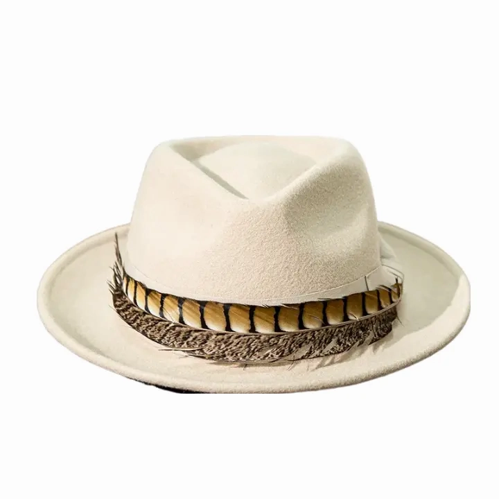 Soprano Feather Wool Fedora Hat