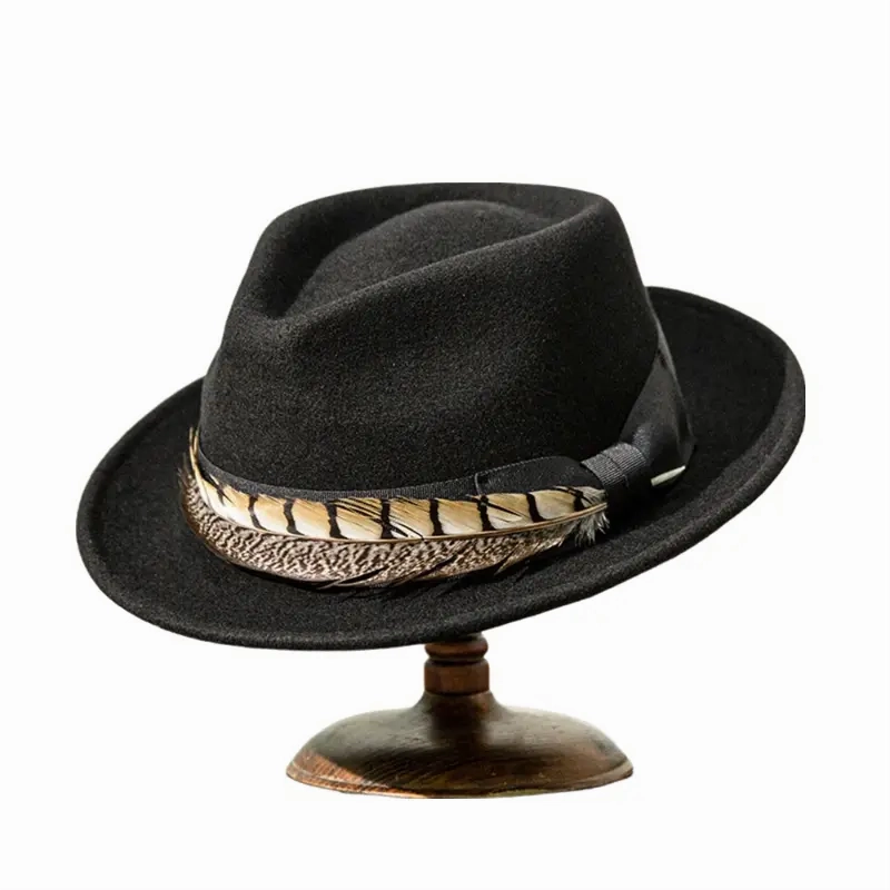 Soprano Feather Wool Fedora Hat