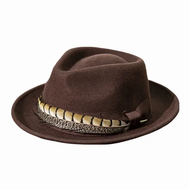 Soprano Feather Wool Fedora Hat