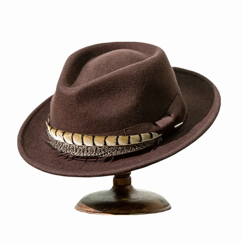 Soprano Feather Wool Fedora Hat