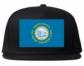 South Dakota State Flag SD Chest Mens Snapback Hat