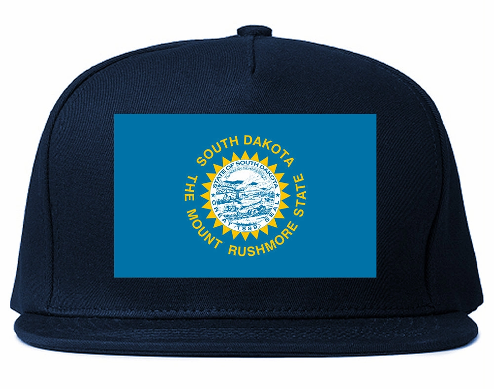 South Dakota State Flag SD Chest Mens Snapback Hat