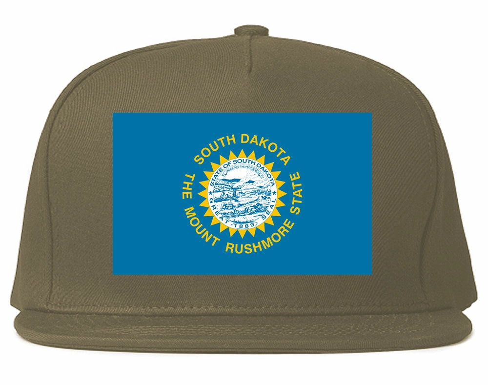 South Dakota State Flag SD Chest Mens Snapback Hat