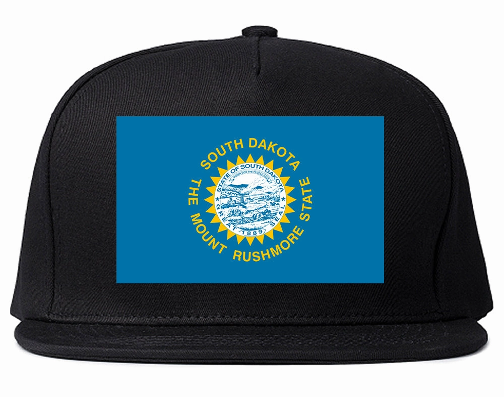 South Dakota State Flag SD Chest Mens Snapback Hat