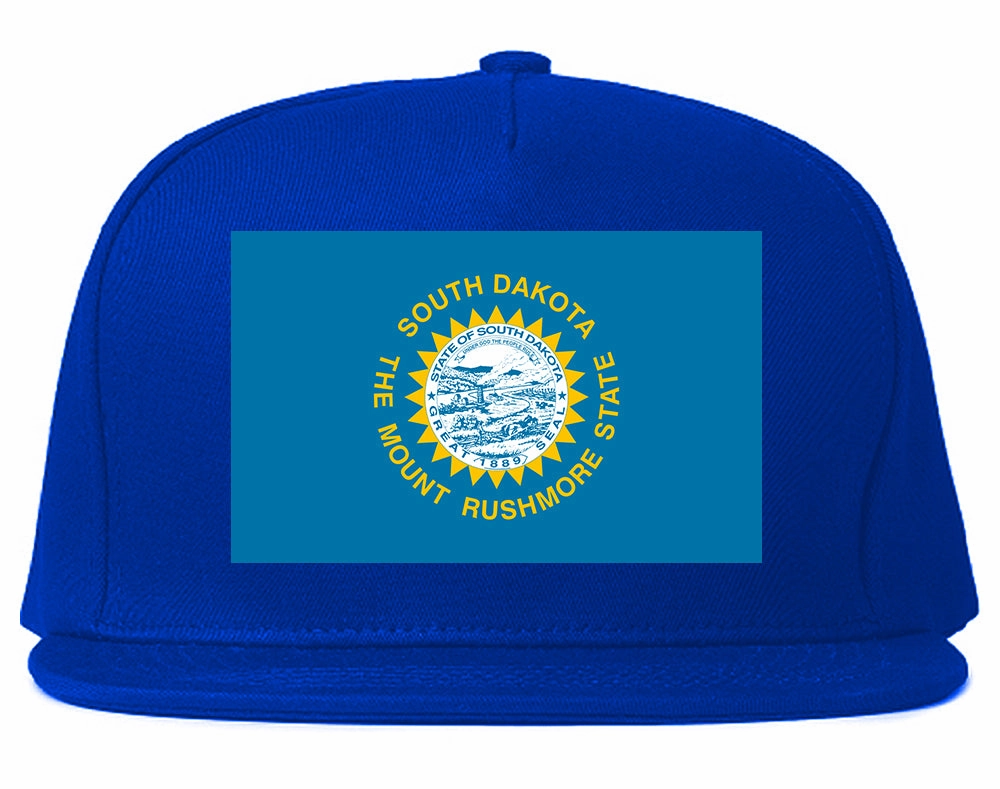 South Dakota State Flag SD Chest Mens Snapback Hat