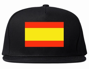 Spain Flag Country Printed Snapback Hat Cap