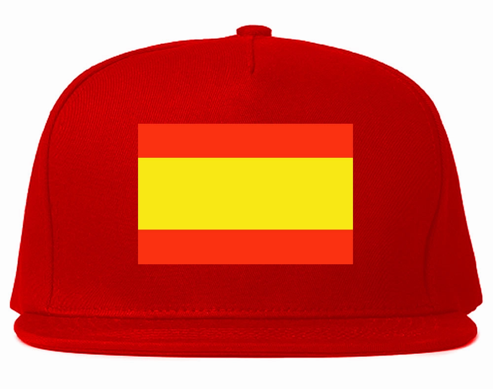 Spain Flag Country Printed Snapback Hat Cap