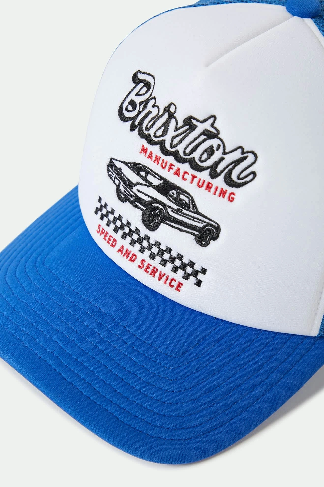 Speed and Service Netplus Trucker Hat - Electric Blue