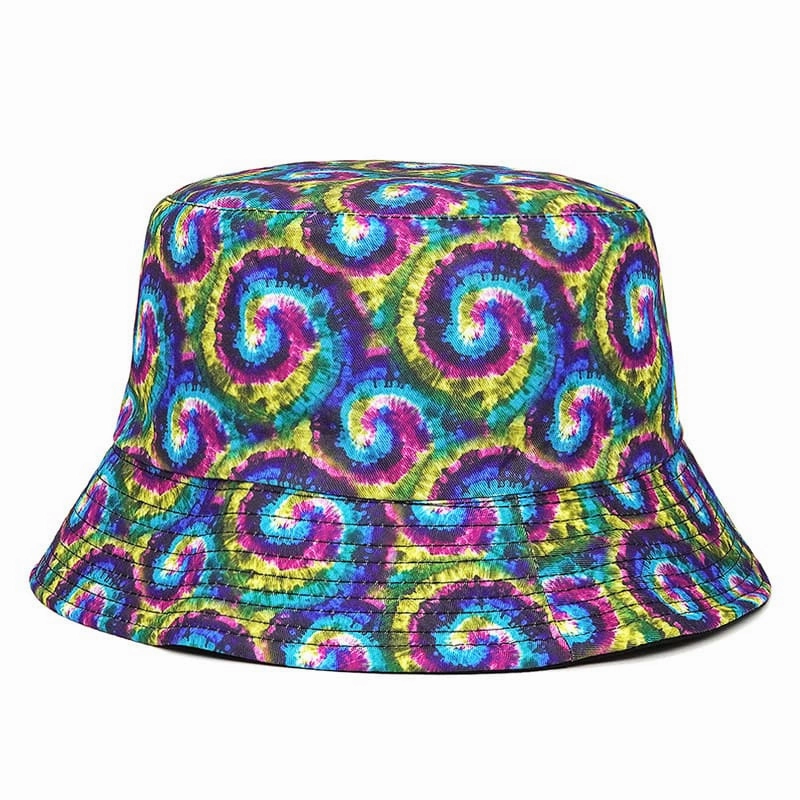 Spirals Tie-Dye Bucket Hat