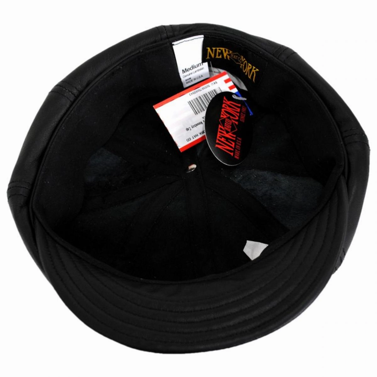 Spitfire Lambskin Leather Newsboy Cap