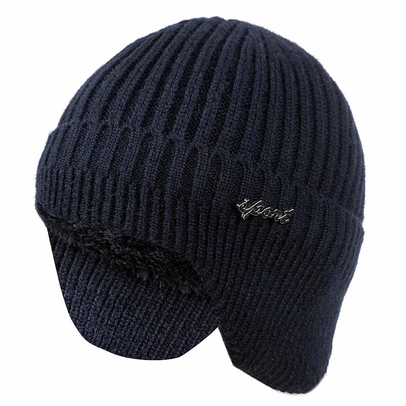 Sport Winter Earflaps Lined Bomber Beanie