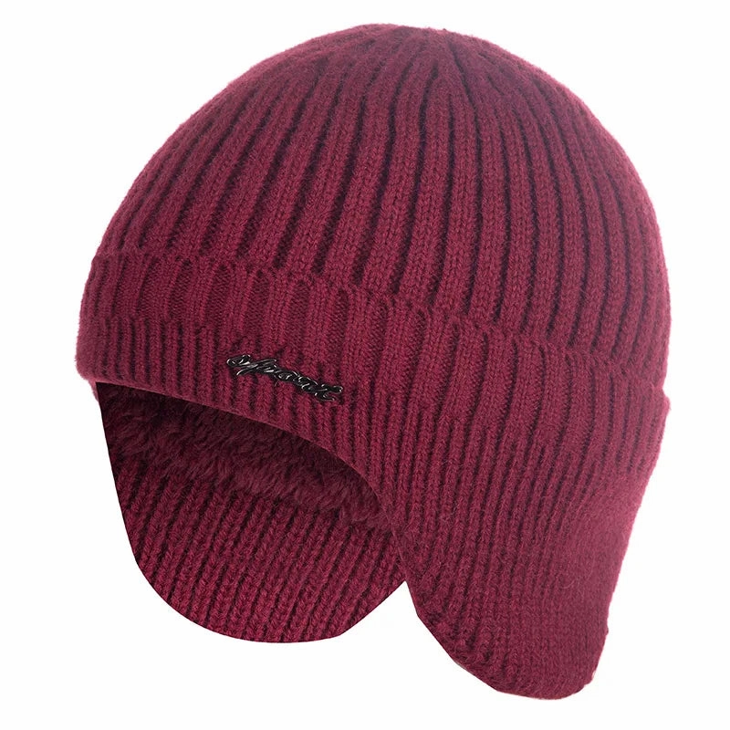 Sport Winter Earflaps Lined Bomber Beanie