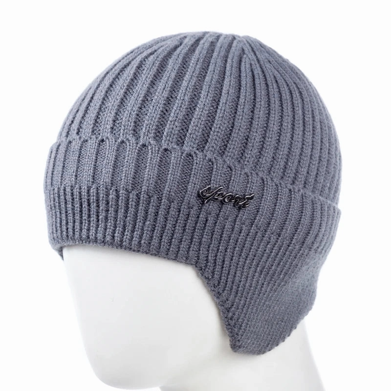 Sport Winter Earflaps Lined Bomber Beanie