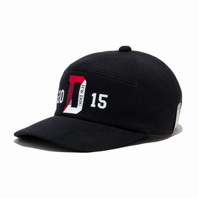 SQUARE WIDE CAP - Black