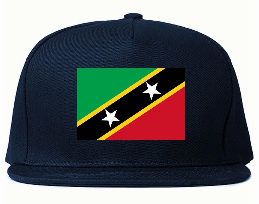 St. Kitts Flag Country Printed Snapback Hat Cap