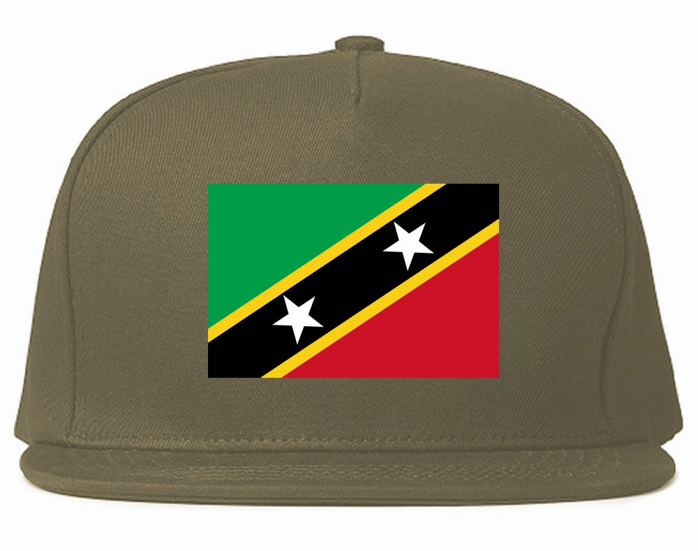 St. Kitts Flag Country Printed Snapback Hat Cap