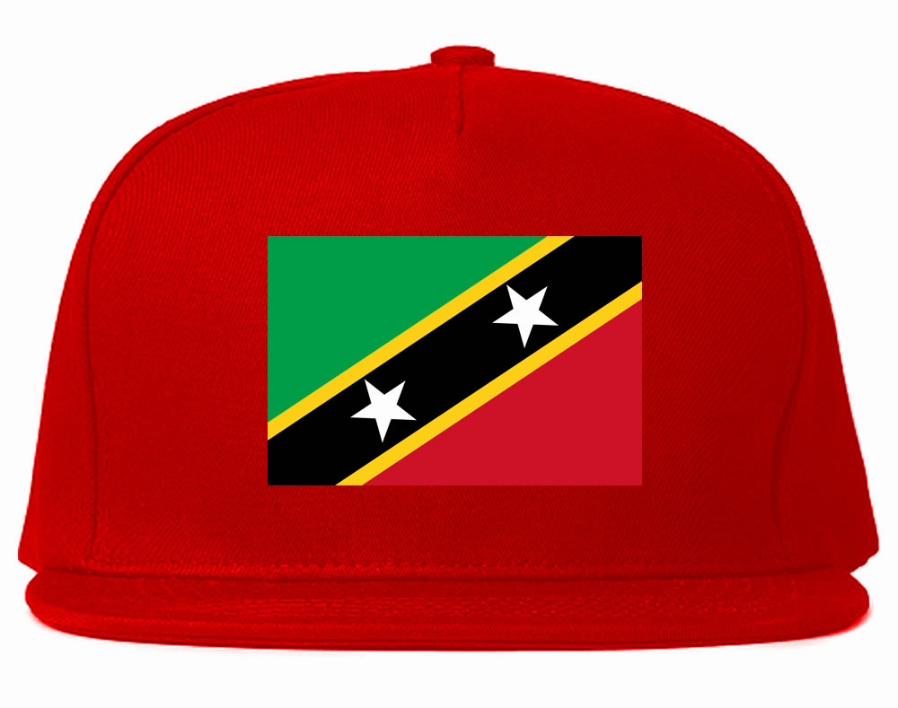 St. Kitts Flag Country Printed Snapback Hat Cap