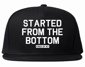 Started From The Bottom Mens Snapback Hat