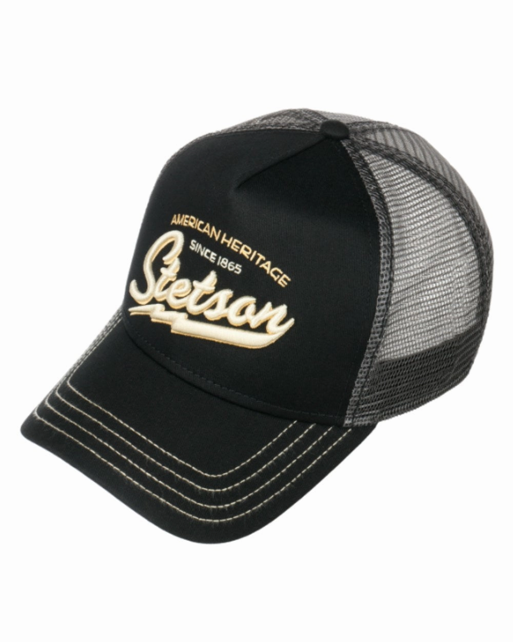 Stetson American Heritage Classic Black Trucker Cap
